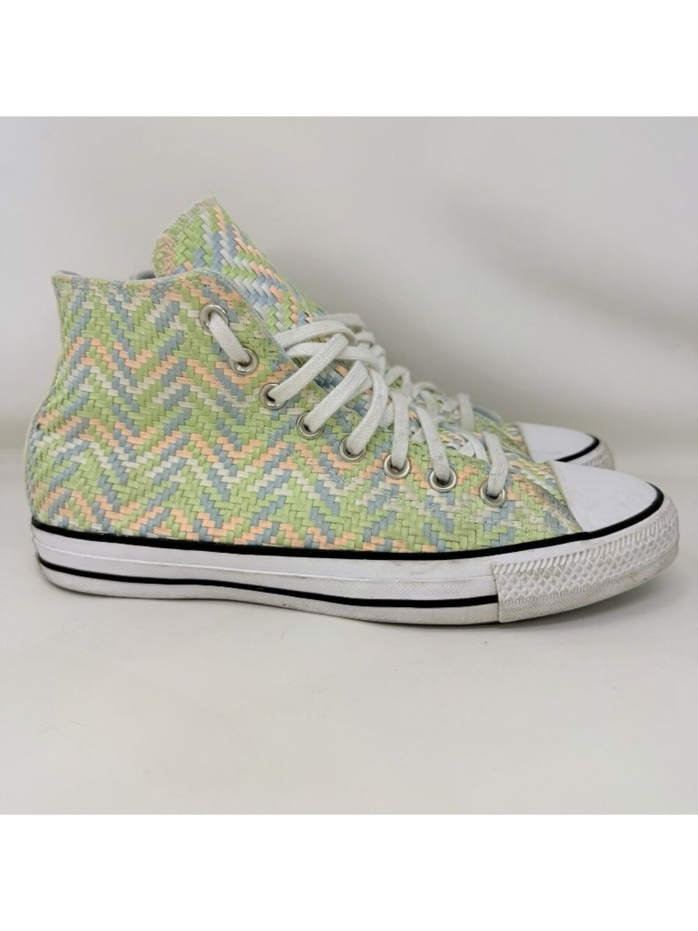Converse Chuck 70 Hi Culture Woven Zig Zag Shoes Multicolor Women’s Size 10
